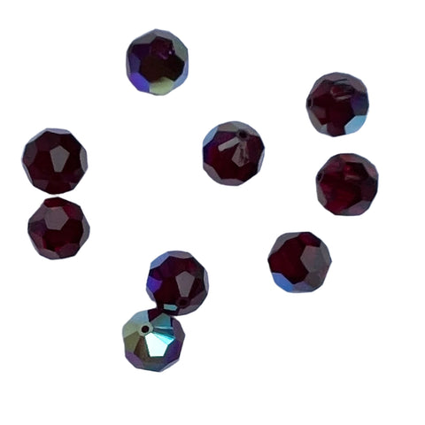 Swarovski Garnet AB 10mm Crystal Beads 5000