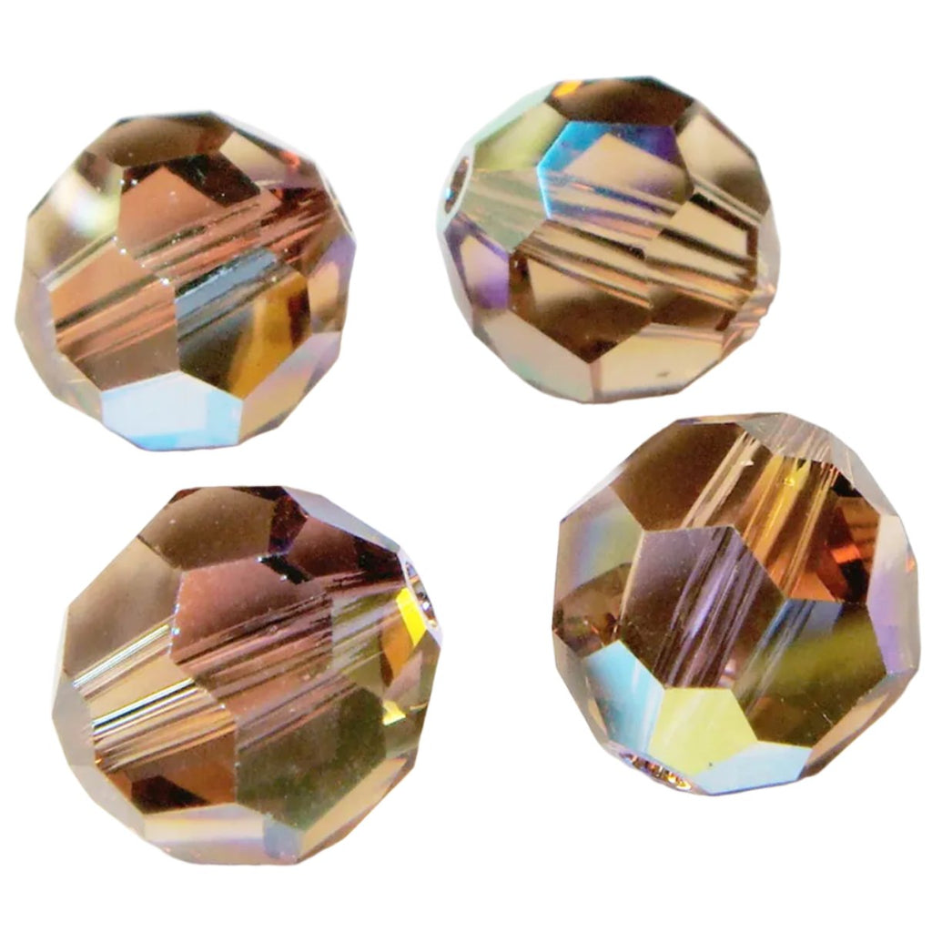 Swarovski 8mm Lt Colorado Topaz Crystal Beads 5000