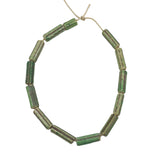 Green Striped African Trade Beads