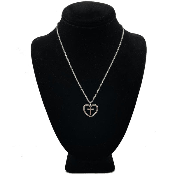 Vintage James Avery Heart Charm Necklace, Avery Changeable