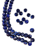 Dark Blue Millefiori Beads -Vintage 