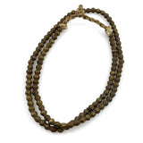 Antique Brass Meditation Mala Bead Necklace Tibet