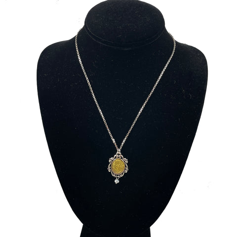 Brighton Silver I Believe in Angels Necklace