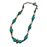 Chico's Turquoise Multicolor Beaded Necklace