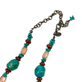 Chico's Turquoise Multicolor Beaded Necklace