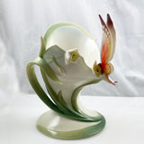 Franz Porcelain Butterfly Candleholder NIB
