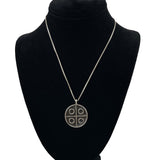 Hopi Earth Symbol Sterling Pendant Necklace
