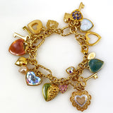 Kirk's Folly Hearts & Keys  Charm Bracelet