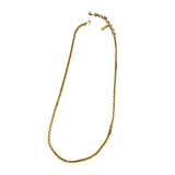 Monet Gold Box Chain Necklace