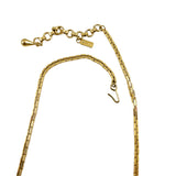 Monet Gold Box Chain Necklace