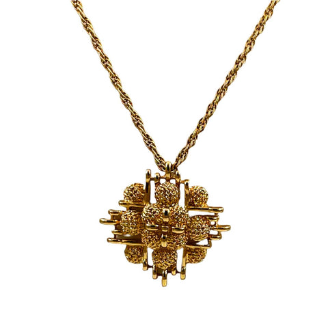 Monet Gold Pendant Chain Necklace