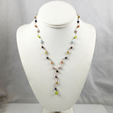 Monet Colorful Gold & Fiber Optic Bead Necklace