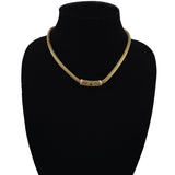 Napier Gold & Topaz Choker Necklace Vintage