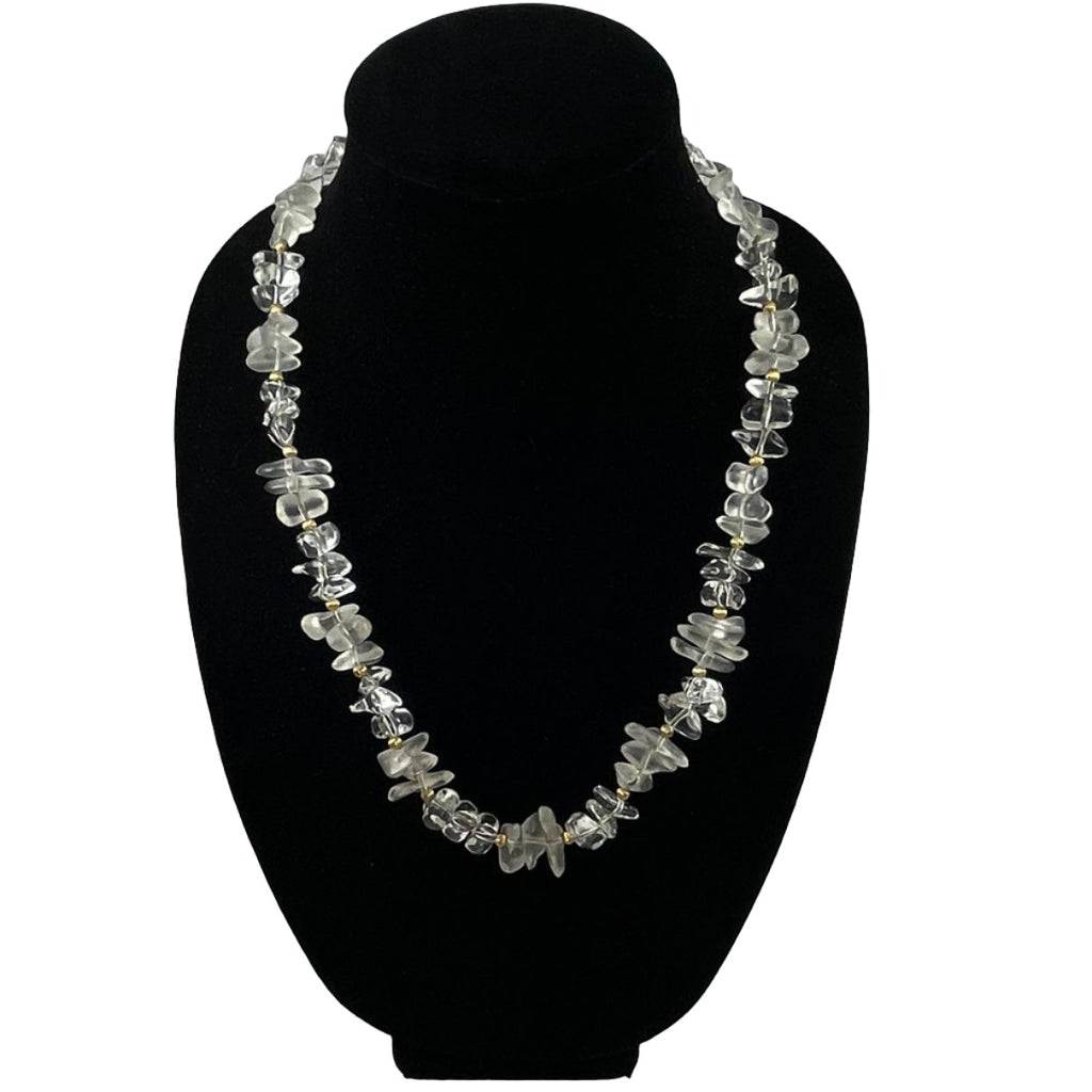 Napier Crystal Ice Lucite Necklace Vintage