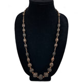 Napier Antiqued Copper Beaded Necklace Vintage