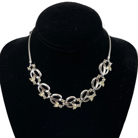 Pennino Rhinestone Choker Necklace Vintage