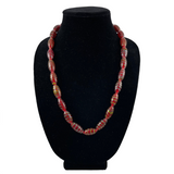 Red Feather African Trade Beads Necklace