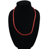 Antique red snake trade beads necklace