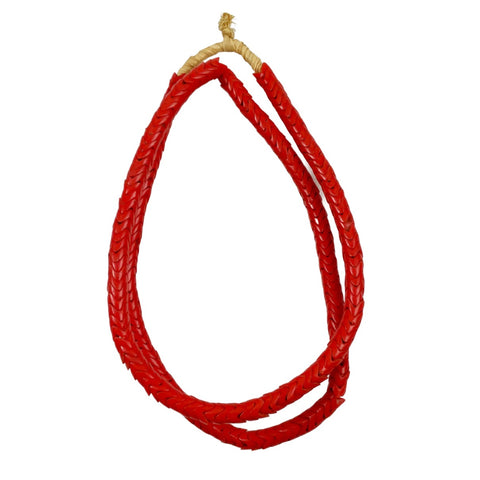 Red Glass Snake African Trade Beads Antique 