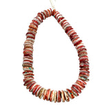 Red Spiny Oyster with Turquoise Heishe Beads