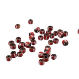 Red & White Venetian Striped Trade Beads 4mm