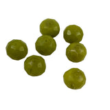 New Jade Green Faceted Rondelles 16mm