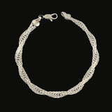 Sterling Silver Woven Bracelet Vintage