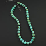Turquoise 10mm Round Beads Necklace