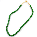 Green Watermelon African Trade Beads Necklace