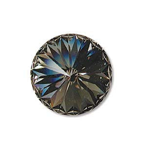 Swarovski Black Diamond 1122 Rivolis 20mm