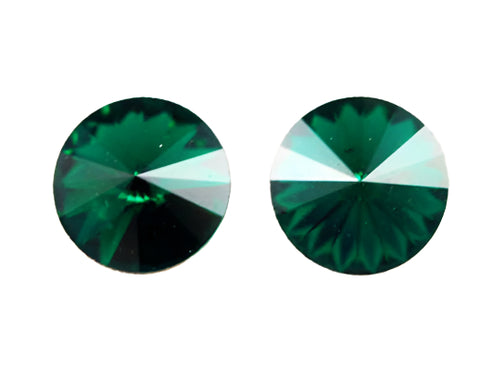 Swarovski Emerald 1122 Rivolis 18mm
