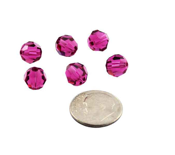 Swarovski FUCHSIA Crystal Beads 5000 - 12 Dark Pink - Estate Beads