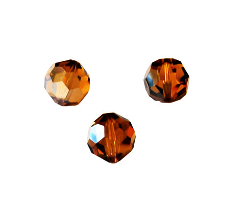 Swarovski Topaz Satin Large 14mm Crystal Beads 5000 Rare