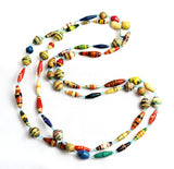 Necklace of African Paper Beads Mix