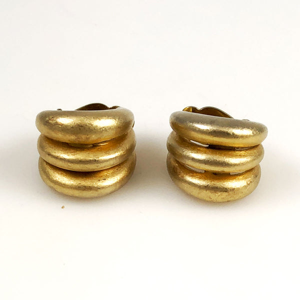 Erwin Pearl Couture Clip on Statement Earrings 