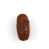 Chinese Carved Hediao Fruit Pit Bead