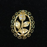 Karen Lynne Gold Opal Brooch