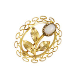 Karen Lynne Gold Opal Brooch