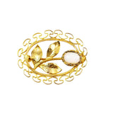 Karen Lynne Gold Opal Brooch