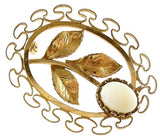 Karen Lynne Gold Opal Brooch