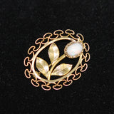 Karen Lynne Gold Opal Brooch