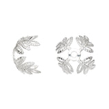 Large Silver Plated Bead Caps Filigree Leaf 15-18mm