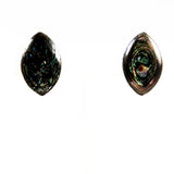 Mexican Sterling Abalone Screw Back Earrings