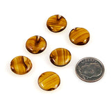 Amber Agate Glass Beads