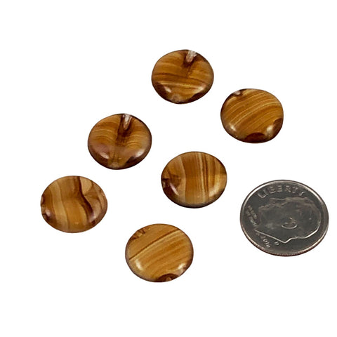 Brown Agate Glass Beads