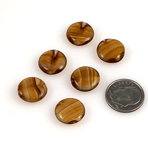 Brown Agate Glass Beads