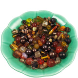 Mix of amber beads topaz