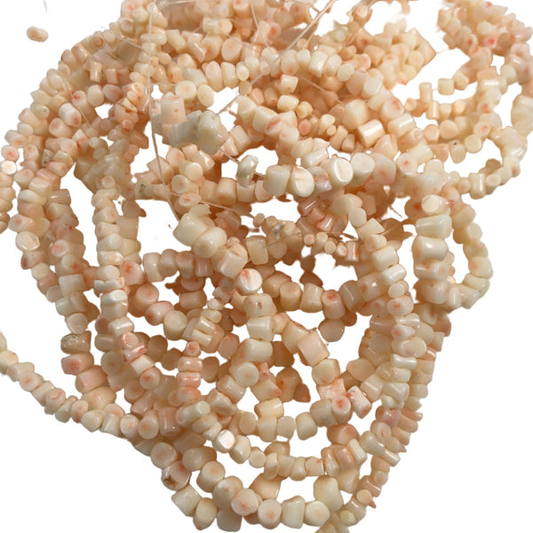 Angel Skin Coral Round Bead Strands – Estate Beads & Jewelry