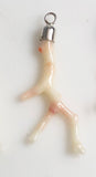 Angel Skin Coral & Sterling Pendants Long Branches