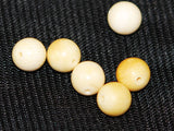 Antique Elephant Ivory 3 & 4mm Round Beads